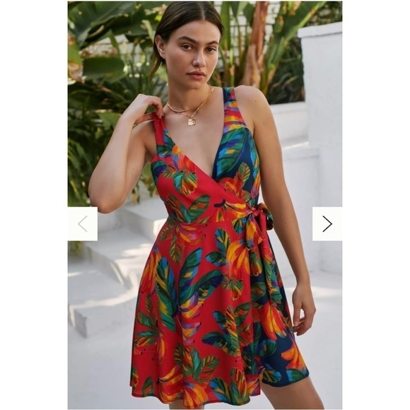 FARM Rio Dresses & Skirts - NWT Farm Rio Cover-Up Wrap Dress